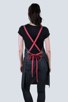 Grey Combo Cotton Cherry Bib Apron 70 x 86cm PROEGREY13
