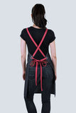 Grey Combo Cotton Cherry Bib Apron 70 x 86cm PROEGREY13