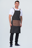 Grey Combo Mocha Bib Apron PROEGREY12