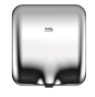 Chrome stainless steel hand dryer
