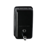 Soap Dispenser Vertical Wall Mount Black Holder With Lockable Key