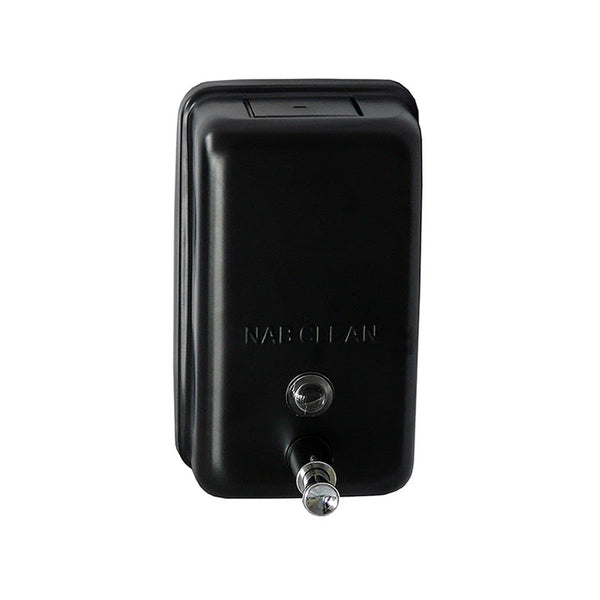 Soap Dispenser Vertical Wall Mount Black Holder With Lockable Key