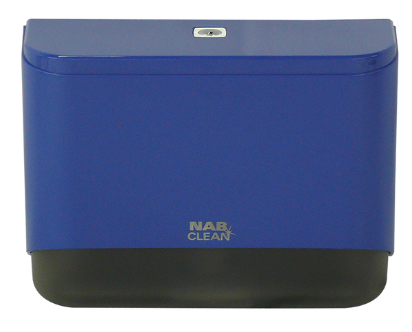 Mini Interleaf Towel Dispenser Navy ABS Lockable MPTDW-MD