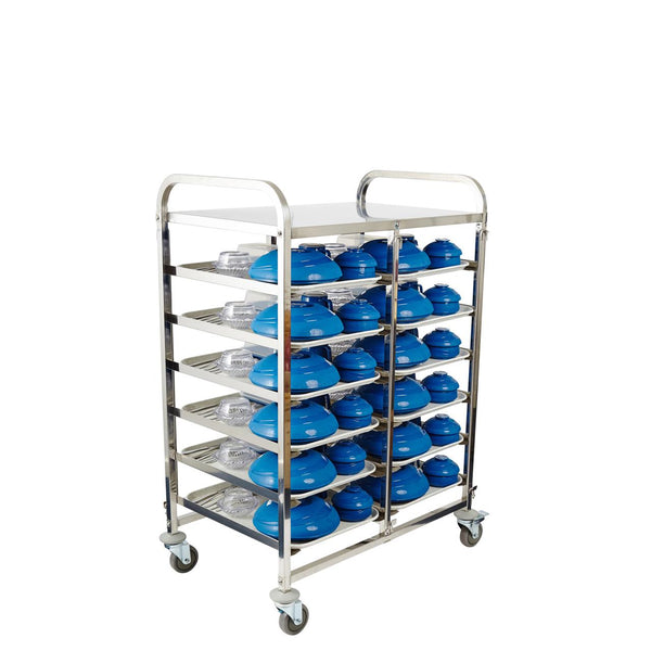 Healthcare Meal Delivery Trolley 6 Tier 12 Tray Fits 550 x 400mm Trays or Pans FREE SHIPPING MELBOURNE METRO ONLY