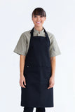 Heavy Weight Black Bib Apron 70 x 86cm  Poly/Cotton AC-HWBBLK