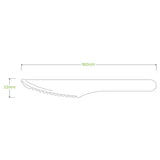 Biopak 16cm Wood Knife HY-16K Box of 1,000 Knifes