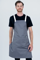 Ice Cream Liquorice Grey Bib Apron 70 x 82cm Cotton AC-ICECREAM03
