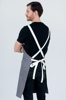 Ice Cream Liquorice Grey Bib Apron 70 x 82cm Cotton AC-ICECREAM03