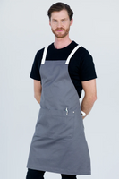 Ice Cream Liquorice Grey Bib Apron 70 x 82cm Cotton AC-ICECREAM03