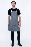 Ice Cream Liquorice Grey Bib Apron 70 x 82cm Cotton AC-ICECREAM03
