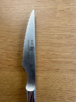 Steak Knife High Carbon Steel Icel 215mm Solid Handle Pointed Tip 209