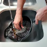 Cast Iron Cleaner Stainless Steel Chainmail Scrubber Removes Stuck On Food Fast Works Great on Cast Iron Skillets