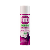 RID Tropical Antiseptic spray can on a white background