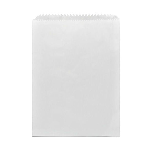 Paper Bag Takeaway Greaseproof Long GPL White  Pack 500 Bags