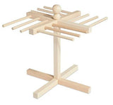 Wooden drying rack for pasta with multiple arms 