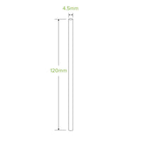 Cocktail Drinking Straw Paper Green Box 2500 Straws 4.5 x120mm JP-PBS-4.5X120 COCKTAIL-G