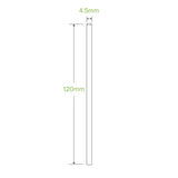 Cocktail Drinking Straw Paper Green Box 2500 Straws 4.5 x120mm JP-PBS-4.5X120 COCKTAIL-G