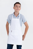Kids Cotton White Bib Apron 50 x 60cm  AC-JUNIORCHEF20