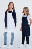 Kids Cotton White Bib Apron 50 x 60cm  AC-JUNIORCHEF20