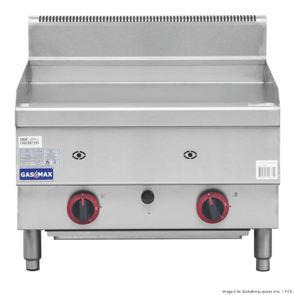 GASMAX Benchtop 2 Bunner Griddle 600mm