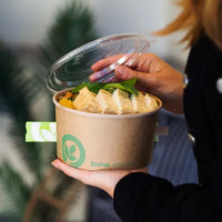 Biopak 1,000ml Large Kraft BioBowl BB-BL-LARGE x 400 Bowl