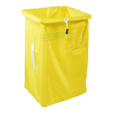 Laundry Bag Yellow With Drawstring Commercial Grade Polyester 100% Capacity 18 Litre