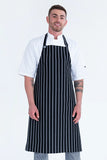Long Apron Bib London Black/White  86 x 100cm 10804