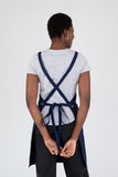 Luca Navy Bib Apron 70 x 82cm AC-LUCA02