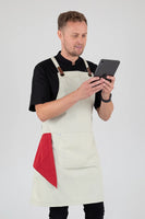 Stone Bib Apron One size fit all - 70 x 82cm AC-LUCA05