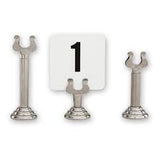 (Pack of 12 ) Menu Card Holder 100mm Harp Stainless Steel 70218