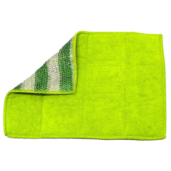 green microfibre scour cloth
