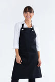 Monaco Black Bib Apron 86 x 86cm 240gsm 65% Polyester 35% Cotton  PROEA10P
