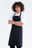 Monaco Black Bib Apron 86 x 86cm 240gsm 65% Polyester 35% Cotton  PROEA10P