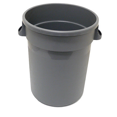 120lt Round Heavy Duty Rubbish & Bottle Bin Round Grey NAB Clean BIN120BD
