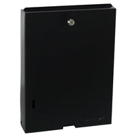 wall mounted black paper towel dispenser Ultraslim steel 