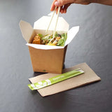 Biopak 240ml / 8oz BioBoard Noodle Box  1,000 Noodle Boxes BB-NB-8