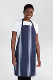 Nylon Navy Butchers Stripe Bib Apron 70 x 86cm Professional 10870