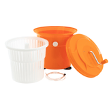 Orange Commercial Salad & Fruit Spinner With Handle 25 Litre Heavy Duty 97211 KH