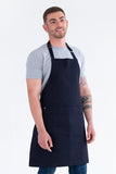 Oska Navy Blue Bib Apron AC-OSKA05