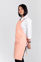 Oska Peach Bib Apron AC-OSKA07