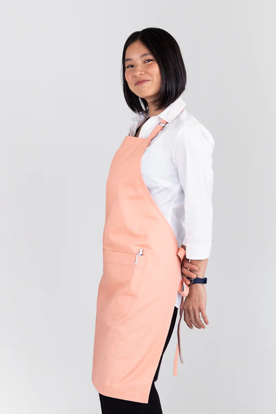 Oska Peach Bib Apron AC-OSKA07
