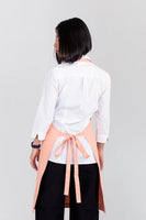 Oska Peach Bib Apron AC-OSKA07