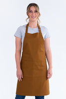 Oska Tobacco Brown Bib Apron AC-OSKA03