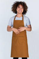 Oska Tobacco Brown Bib Apron AC-OSKA03