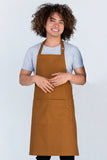 Oska Tobacco Brown Bib Apron AC-OSKA03