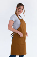 Oska Tobacco Brown Bib Apron AC-OSKA03
