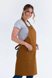 Oska Tobacco Brown Bib Apron AC-OSKA03