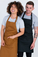 Oska Tobacco Brown Bib Apron AC-OSKA03