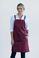 Outback Maple Red Bib Apron 100% Cotton 60 x 82cm AC-OUTBACK03