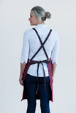 Outback Maple Red Bib Apron 100% Cotton 60 x 82cm AC-OUTBACK03